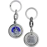 key ring Turning St. Christopherr / Kom goed thuis blue Email