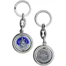 key ring Turning St. Christopherr / Be Bright blue Email