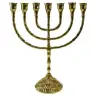 Kandelaar 7 Armen - 29 cm Menorah - Messing