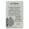 Kaart-medaille-gebed Biddende Olv Portugees