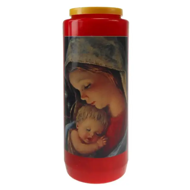 Noveenkaars / rood / OLV met kind