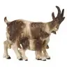 Chevre + Chevreau pour personnages de crèche de 12 cm Couleur