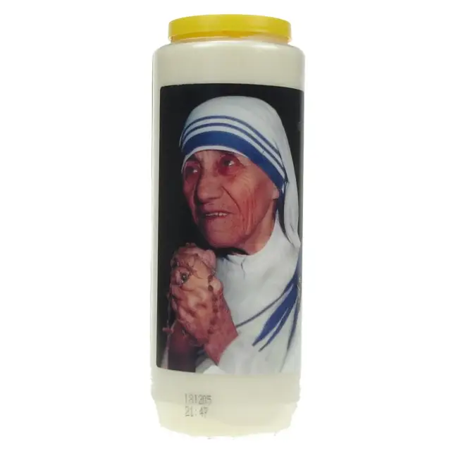 9 days candle / white / Ste Mother Teresa