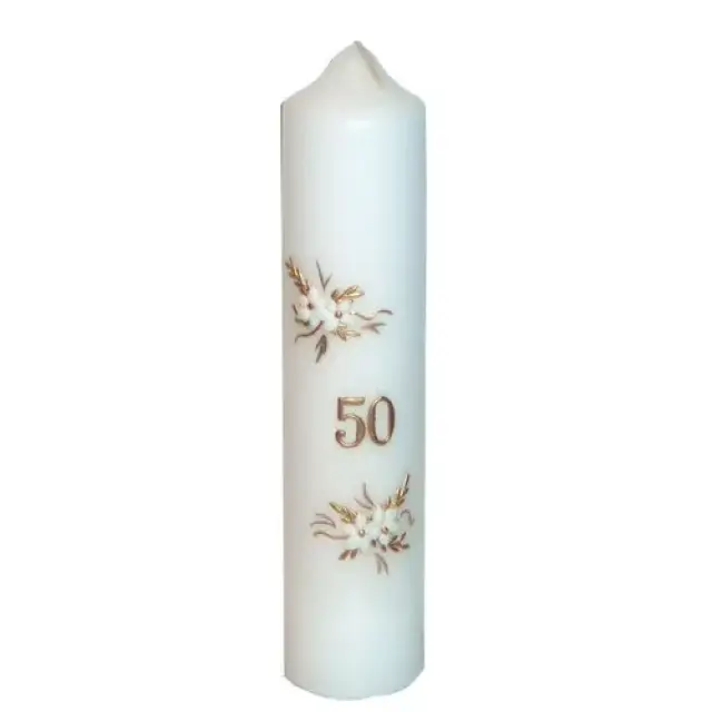 Jubileumkaars 265 X 60 - Goud + "50"