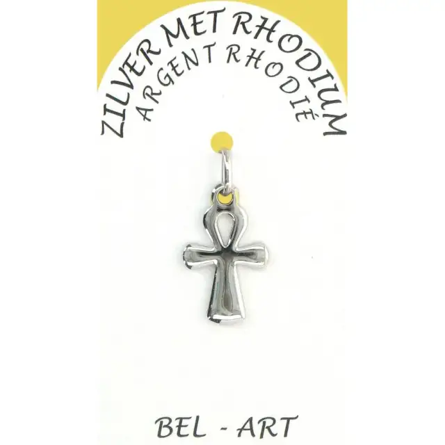 Kruisje Zilver + Rhodium - 16 X 11 mm