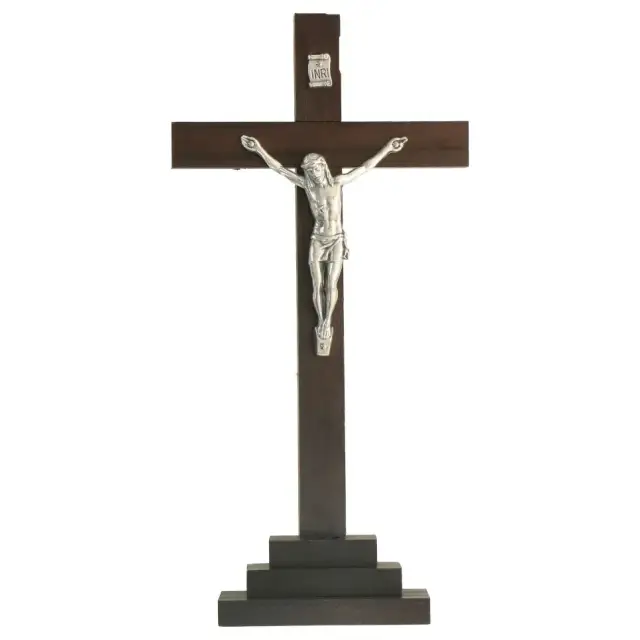 Kruis op voet - 19 X 6.5 cm - Hout