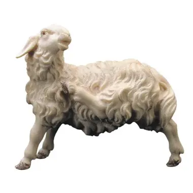 Schaap : houtsnijwerk kerstgroep Ulrich 15 cm