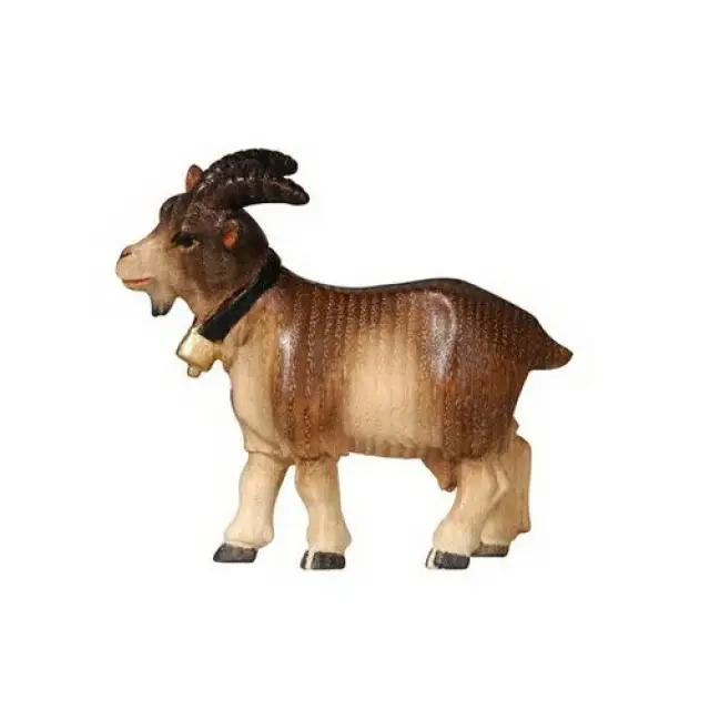 Goat: wood carving nativity scene Pema 12 cm