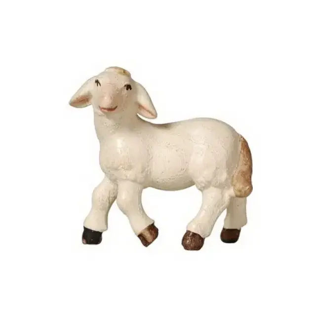 Lamb: wood carving nativity scene Pema 12 cm