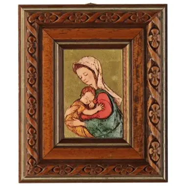 Virgin Wood frame Child 12 X 10 Cm
