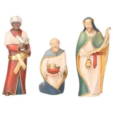 Crèche Mondo Legno 15cm : Set De Trois Rois Mage Remise 30%
