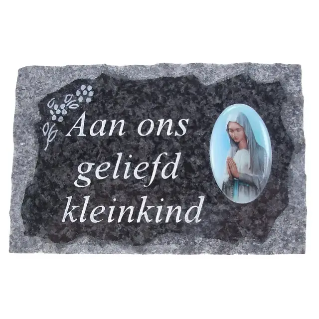 Plate of cemeteries Aan Ons Geliefd Kleinkind 9x14