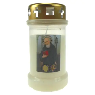 Kaars 3D / KK / wit / H Benedictus