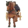 Crèche de Noël Heide Hannah : Berger avec cheval Chariot - H 20 cm Couleur