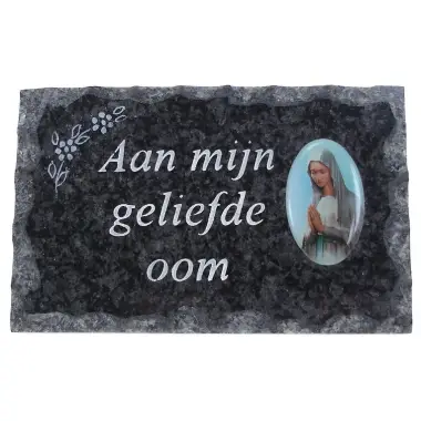 Plate of cemeteries Aan Mijn Oom geliefde 9x14