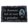 Plaque Cimetiere Te Banneux Heb Ik Voor U Gebeden 9x14