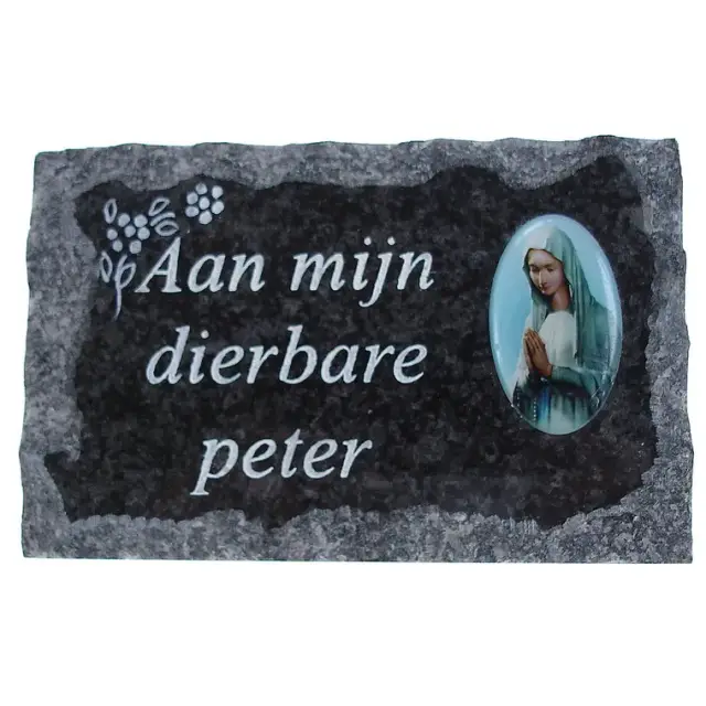 Grafplaat 9x14 Aan Mijn Dierbare Peter