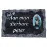 Grafplaat 9x14 Aan Mijn Dierbare Peter