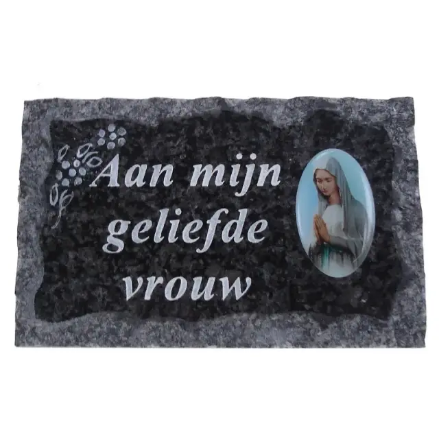 Plate of cemeteries Aan Mijn Vrouw geliefde 9x14