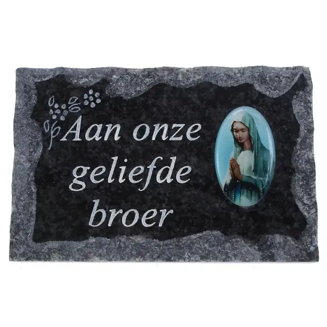 Plate of cemeteries Aan Eleven geliefde Broer 9x14