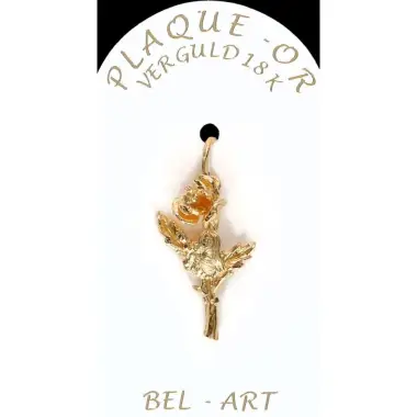 Medaille gold plated St. Rita / Stem