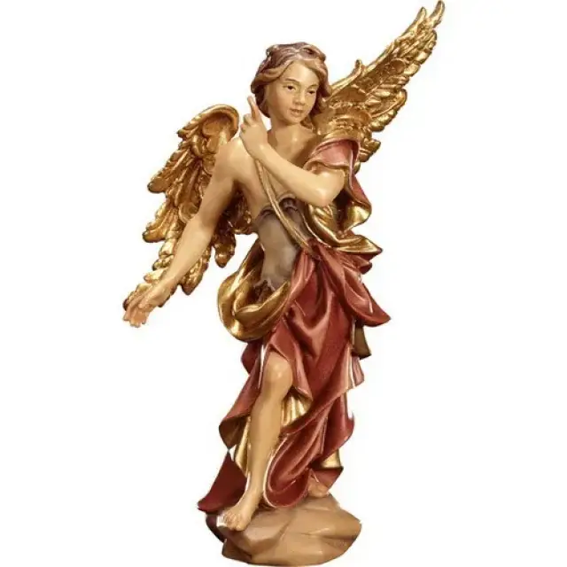 Engel : houtsnijwerk kerstgroep Ulrich 15 cm