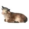 Ox laying: wood carving nativity scene Pema 12 cm