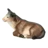 Ox laying: wood carving nativity scene Pema 12 cm
