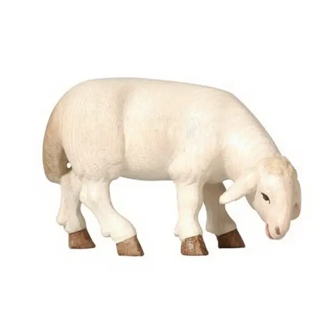 Schaap Grazend : Houtsnijwerk kerststal Pema 12 cm