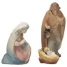 Sainte Famille : crèche de Noël en bois Pema 12 cm