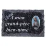 Plaque Cemetery 9X14 cm To my beloved grandfather