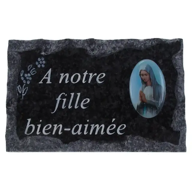 Plaque Cimetiere A Notre Fille Bien-Aimee 9x14