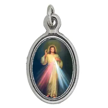Medaille 25 mm Ov - Barmhartige Kristus