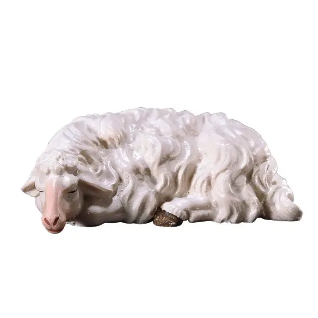 Schaap Slapend : houtsnijwerk kerstgroep Ulrich 15 cm