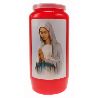 Lighting 6 Days / red / Virgin in prayer