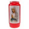 Kaars 6 Dagen / rood / O.L.V. Biddend