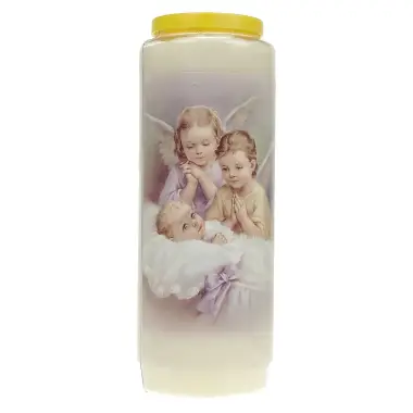 Neuvaine / blanc / Deux Anges + Enfant