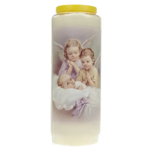 9 days candle / white / Two Angels Child