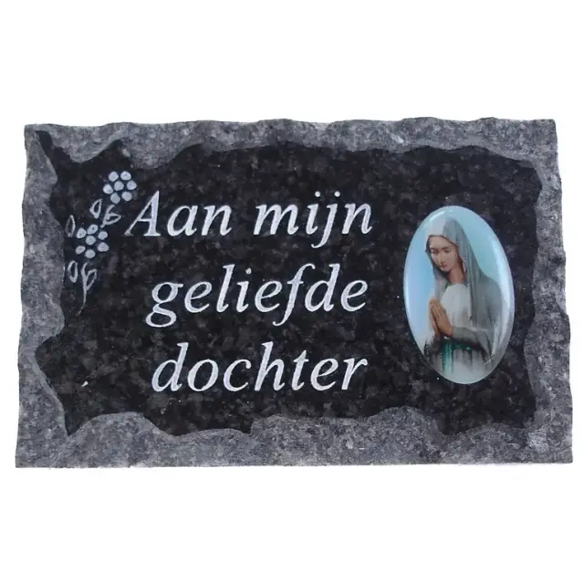 Plate of cemeteries Aan Mijn geliefde Dochter 9x14