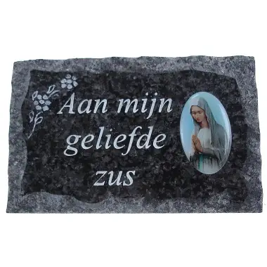 Plate of cemeteries Aan Mijn Zus geliefde 9x14