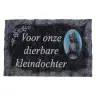 Plaque Cimetiere Voor Onze Dierbare Kleindochter 9x14