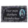 Plaque Cimetiere Voor Mijn Dierbare Kleindochter 9x14
