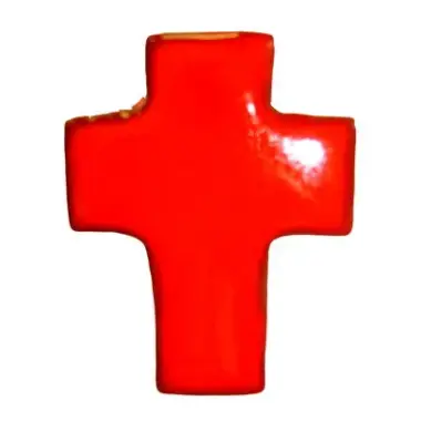 Cross Ceramics 11 X 8.5 cm Red