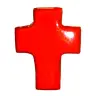 Cross Ceramics 11 X 8.5 cm Red