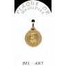 Medal gold plated St. Clare 15mm