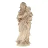 Statue en bois sculpté Notre Dame de la Route 20 cm bois naturel