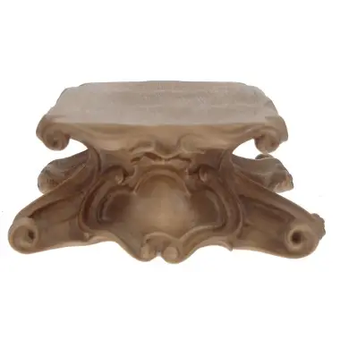 Carved Wood plinth 10X4X5.5 CM
