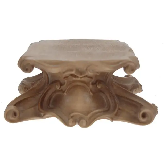 Carved Wood plinth 10X4X5.5 CM