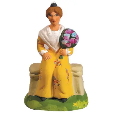 Santon Carbonel (N°2) Spécial arlésienne assise
