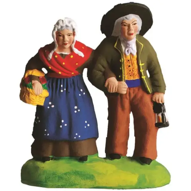Santon Carbonel (N°2) Spécial couple de vieux